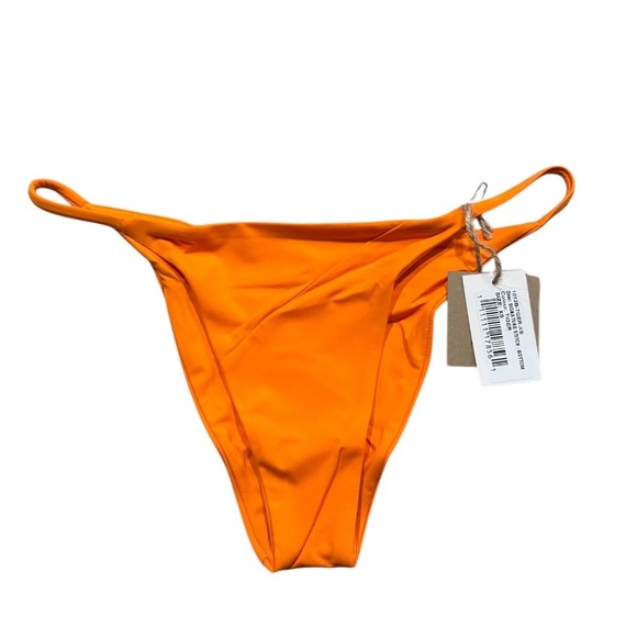 Toast Swim X Free People Signature Stitch Bikini Bottom Nectarine XS Orange - Picture 3 of 8